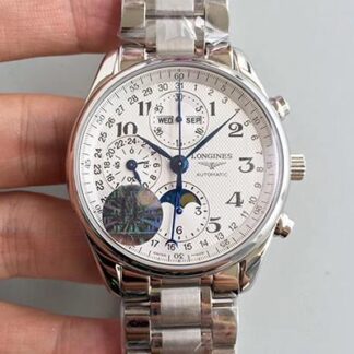 AAA Replica Longines Master Collection Moonphase Chronograph L2.673.4.78.6 JF Factory Mens Watch