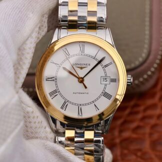 AAA Replica Longines Flagship Automatic L4.874.3.21.7 Gold Mens Watch