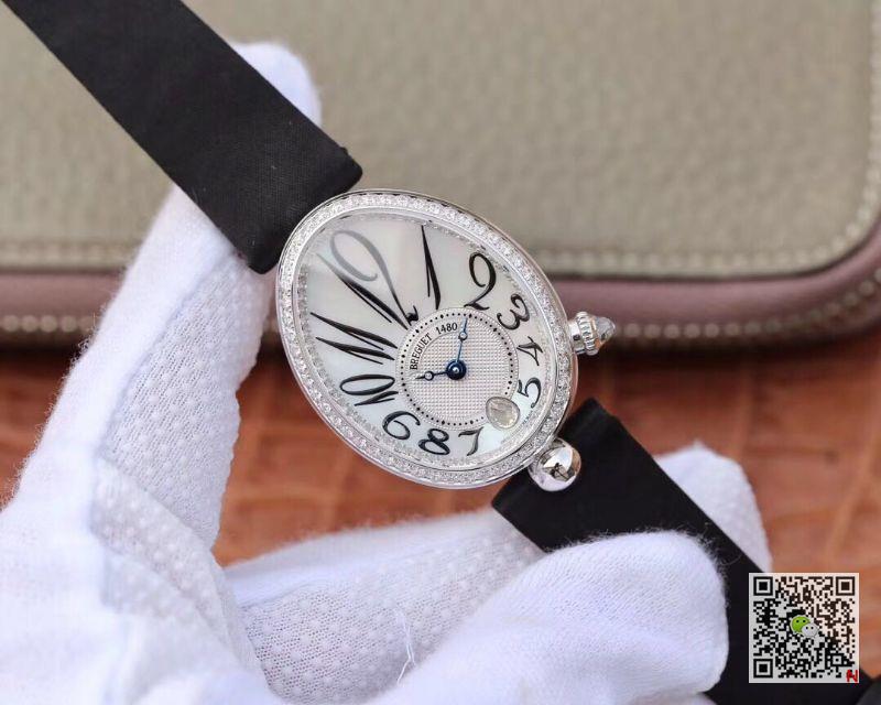 AAA ZF Factory Replica Reine De Naples 8918BB/58/864/D00D Breguet Women's Diamond Watch