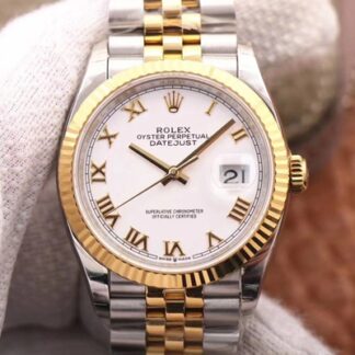 AAA Replica Rolex Datejust M126233-0029 EW Factory White Dial Mens Watch