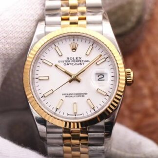 AAA Replica Rolex Datejust M126233-0019 EW Factory White Dial Mens Watch