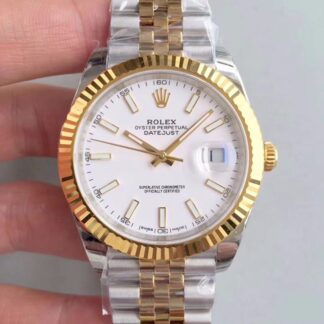 AAA Replica Rolex Datejust M126333-0016 EW Factory White Dial Mens Watch