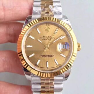 AAA Replica Rolex Datejust II 116333 EW Factory Yellow Gold Dial Mens Watch