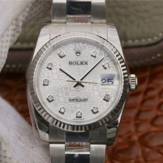 AAA Replica Rolex Datejust 116234 AR Factory Silver Dial Mens Watch