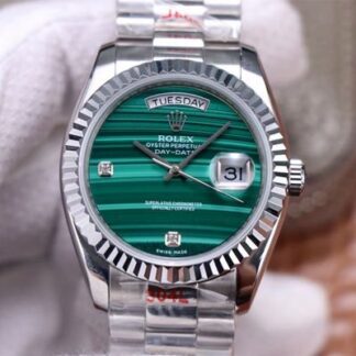 AAA Replica Rolex President Day Date 18038 Malachite Green Dial Mens Watch