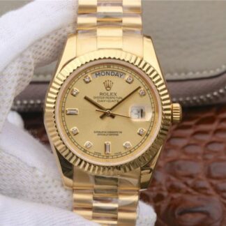 AAA Replica Rolex Day-Date II 218238 40MM EW Factory 18K Yellow Gold Dial Mens Watch