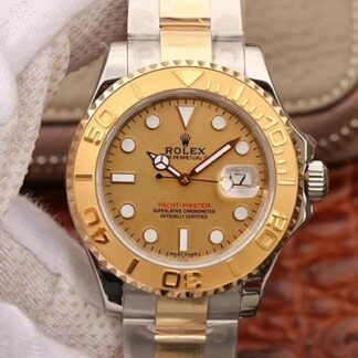 AAA Replica Rolex Yacht Master 116623 Champagne Dial Mens Watch