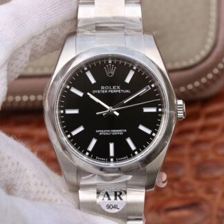 AAA Replica Rolex Oyster Perpetual 114300 39mm AR Factory Black Dial Mens Watch