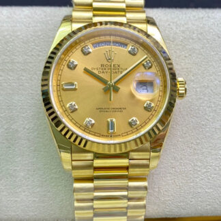 AAA Replica Rolex Day-Date M128238-0008 EW Factory Champagne Dial Mens Watch