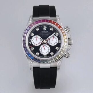 AAA Replica Rolex Daytona 116599RBOW BL Factory Black Dial Mens Watch