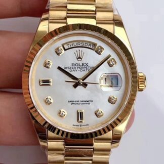 AAA Replica Rolex Day-Date M128238 EW Factory White Dial Mens Watch