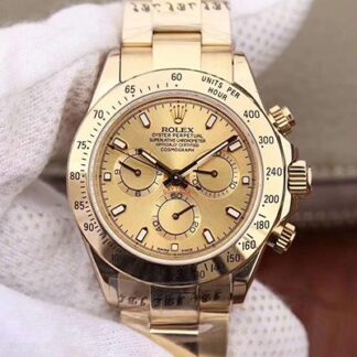 AAA Replica Rolex Daytona Cosmograph 116503 JH Factory Gold Dial Mens Watch