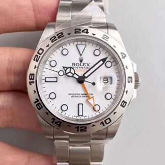 AAA Replica Rolex Explorer II 216570 Noob Factory White Dial Mens Watch