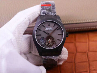AAA Replica Rolex Milgauss Base 116400 Label Noir Design LNT01HS-001 JB Factory Black Case Mens Watch