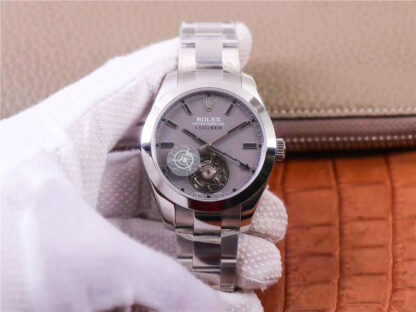 AAA Replica Rolex Milgauss Base 116400 Label Noir Design LNT01HS-001 JB Factory Silver Case Mens Watch