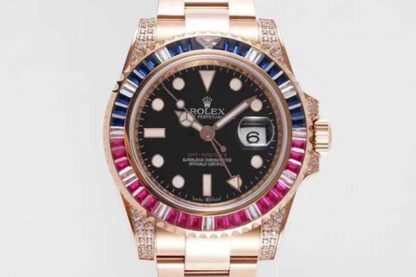 AAA Replica Rolex GMT Master II 116759 SAru ROF Factory Rose Gold Mens Watch | aaareplicawatches.is