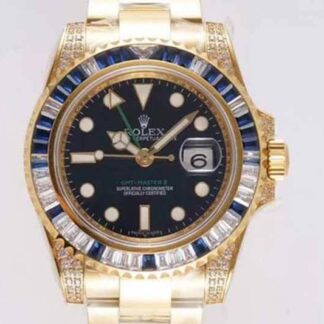 AAA Replica Rolex GMT Master II 116758 SAru ROF Factory Blue White Mens Watch | aaareplicawatches.is