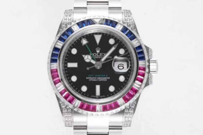 AAA Replica Rolex GMT Master II 116759 SAru-78209 ROF Factory Black Dial Mens Watch | aaareplicawatches.is