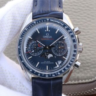 AAA Replica Omega Speedmaster 44.25MM 304.33.44.52.03.001 BF Factory Blue Dial Mens Watch