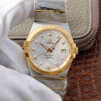 AAA Replica Omega Constellation 123.20.38.21.52.002 V6 Factory White Dial Mens Watch