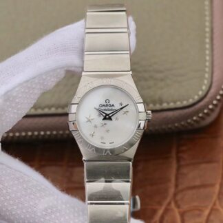 AAA Replica Omega Constellation Quartz 27mm TW Factory White Dial Ladies Watch