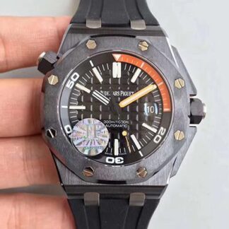 AAA Replica Audemars Piguet Royal Oak Offshore Diver 15707CE.OO.A002CA.01 JF Factory V5 Black Dial Mens Watch
