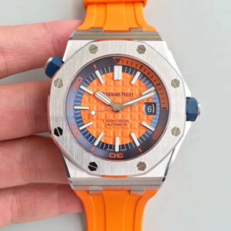 AAA Replica Audemars Piguet Royal Oak Offshore Diver 15710ST.OO.A070CA.01 JF Factory V3 Orange Dial Mens Watch