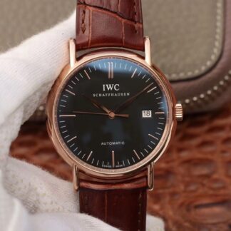 AAA Replica IWC Portofino IW356504 TW Factory Black Dial Mens Watch