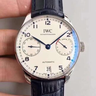 AAA Replica IWC Portugieser IW500705 ZF Factory V4 White Dial and Blue Markers Mens Watch