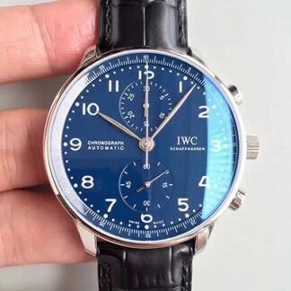 AAA Replica IWC Portugieser Chronograph Edition 150 Years IW371601 Blue Dial YL Factory Mens Watch