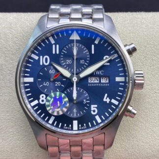 AAA Replica IWC Pilot Chronograph Edition Le Petit Prince IW377717 ZF Factory V2 Blue Dial Mens Watch | aaareplicawatches.is