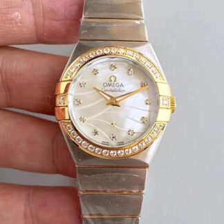 AAA Replica Omega Constellation 123.25.24.60.55.011 White Mother Of Pearl Dial Ladies Watch