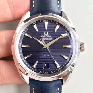 AAA Replica Omega Seamaster Aqua Terra 150M Master Co-Axial Baselworld Blue Textured Dial Mens Watch