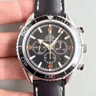 AAA Replica Omega Seamaster Planet Ocean 600 M Co-Axial Chronograph 2210.51.00 OM Factory Black Dial Mens Watch
