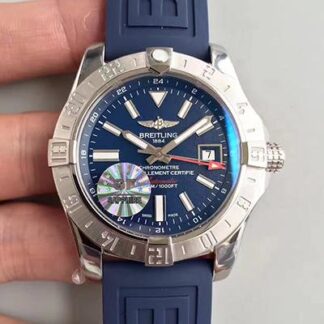 AAA Replica Breitling Avenger II GMT A3239011/BC35/170A GF Factory Blue Dial Mens Watch