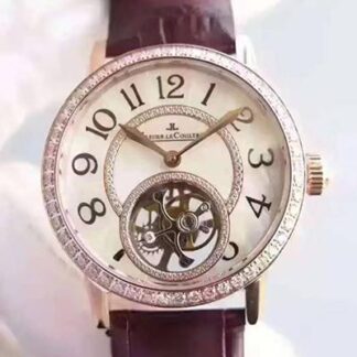 AAA Replica Jaeger-LeCoultre Rendez-Vous Tourbillon 3412405 White Mother Of Pearl Dial Ladies Watch
