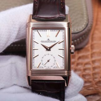 AAA Replica Jaeger LeCoultre Reverso 3902420 MG Factory Rose Gold White Dial Mens Watch