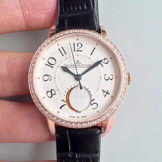 AAA Replica Jaeger-LeCoultre Rendez-Vous 3612420 34mm Rose Gold Case White Dial Ladies Watch
