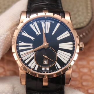AAA Replica Roger Dubuis Excalibur DBEX0537 PF Factory Rose Gold Mens Watch
