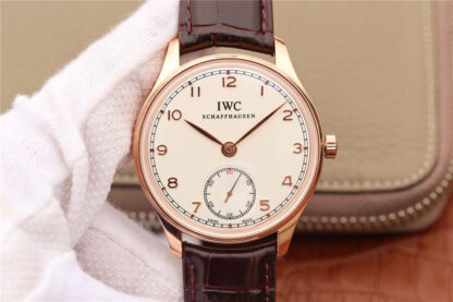 AAA Replica IWC Portuguese IW545409 ZF Factory Rose Gold White Dial Mens Watch