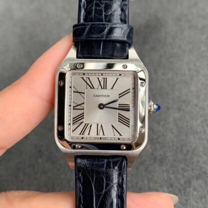 AAA Replica Cartier Santos WSSA0023 Ladies Silver Dial Ladies Watch
