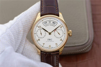 AAA Replica IWC Portugieser IW503502 YL Factory Rose Gold White Dial Mens Watch