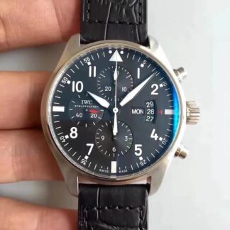 AAA Replica IWC Pilot IW37777 ZF Factory Stainless Steel Blue Dial Mens Watch