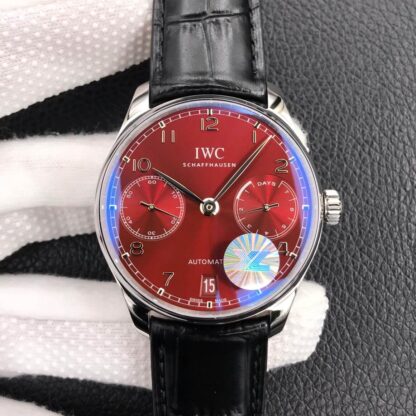 AAA Replica IWC Portugieser IW500714 YL Factory Stainless Steel Burgundy Dial Mens Watch | aaareplicawatches.is