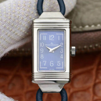 AAA Replica Jaeger LeCoultre Reverso 326858J MG Factory Blue Dial Ladies Watch