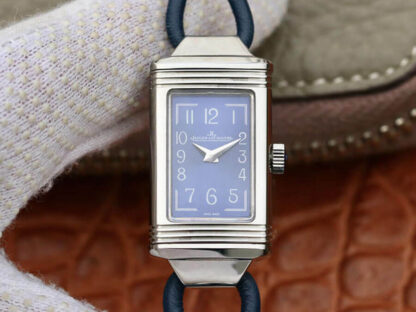 AAA Replica Jaeger LeCoultre Reverso 326858J MG Factory Blue Dial Ladies Watch