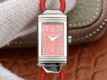 AAA Replica Jaeger LeCoultre Reverso 3268560 MG Factory Red Strap Ladies Watch
