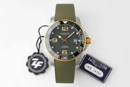 AAA Replica Longines Concas L3.781.3.06.9 ZF Factory Dark Green Dial Mens Watch