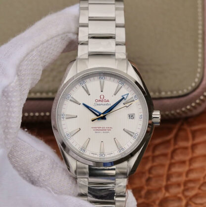 AAA Replica Omega Seamaster 231.10.42.21.02.002 VS Factory Stainless Steel White Dial Mens Watch