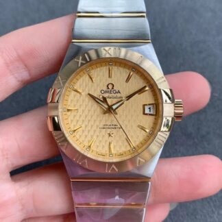 AAA Replica Omega Constellation 123.20.38.21.08.002 VS Factory Stainless Steel Champagne Dial Mens Watch